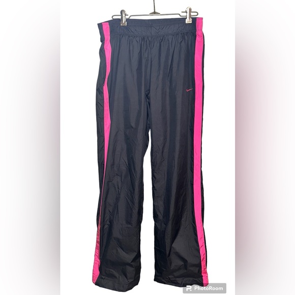 Vintage Nike Pink Striped Wind Breaker Sweats - Picture 1 of 5